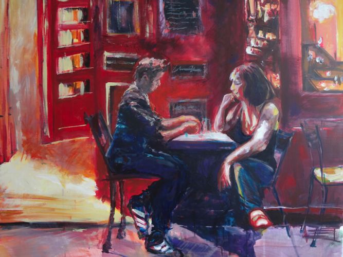 Katja Kempe - Malerei- Serie Paris 1